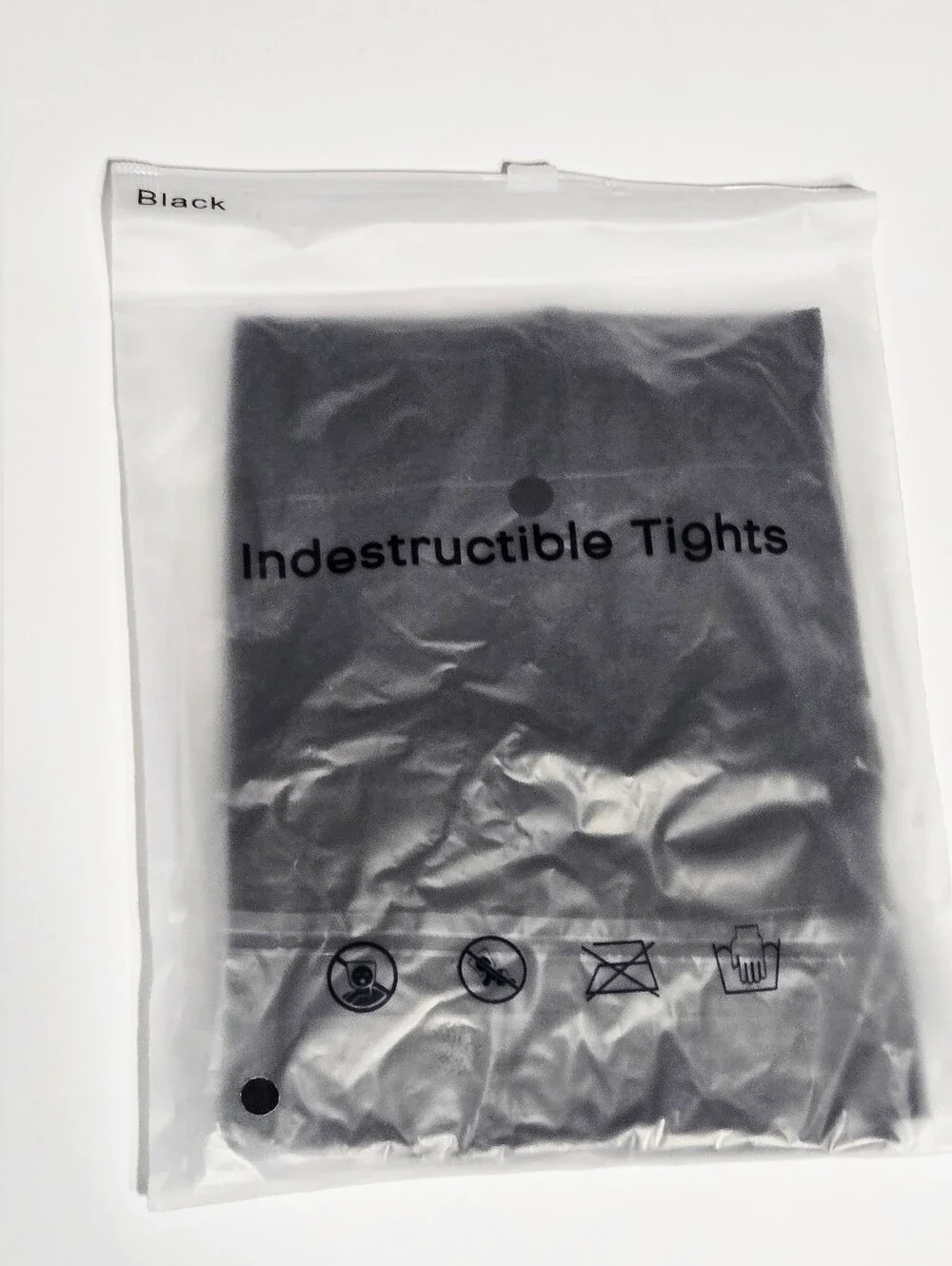Black Indestructible Tights Women’s Hosiery New in Package XL